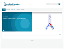 Tablet Screenshot of medical2market.com